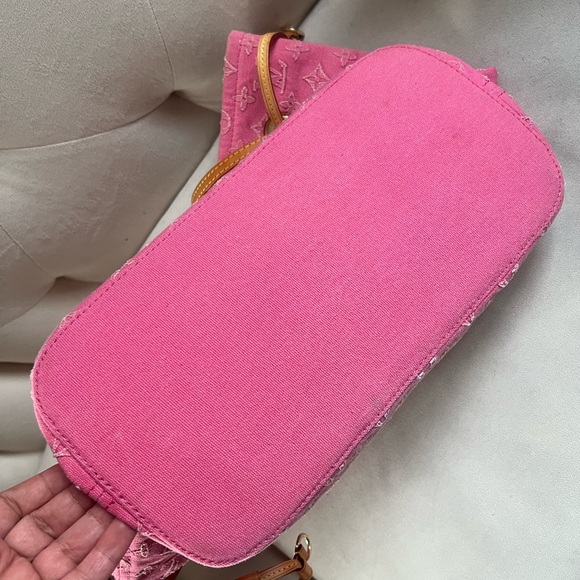 Louis Vuitton Neverfull denim monogram pink - Picture 6 of 12
